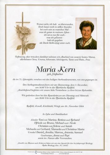 Parte von Maria Kern