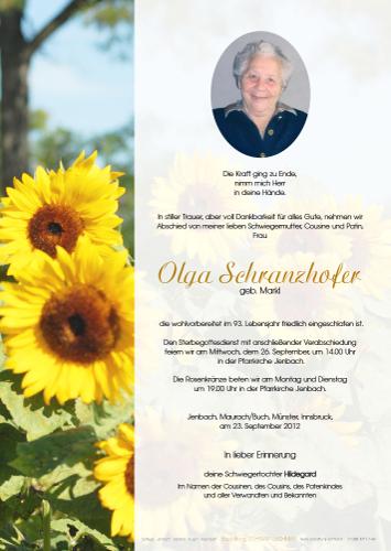 Parte von Olga Schranzhofer