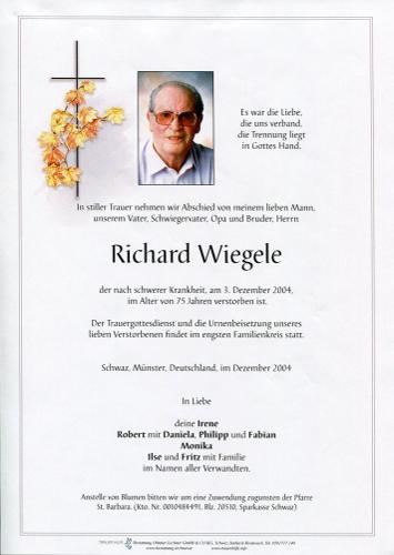 Parte von Richard Wiegele