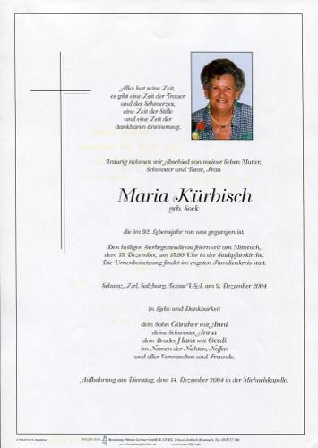 Parte von Maria Kürbisch