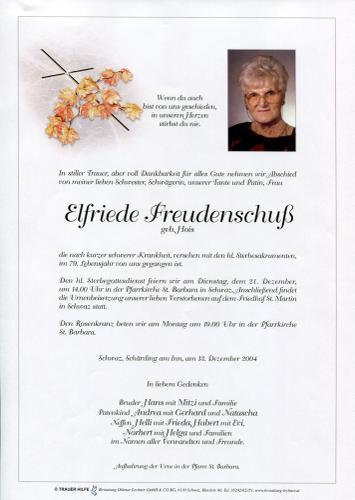 Parte von Elfriede Freudenschu%C3%9F