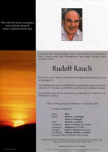 Parte von Rudolf Rauch