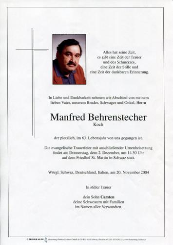 Parte von Manfred Behrenstecher