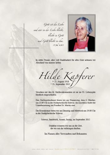 Parte von Hilde Kapferer