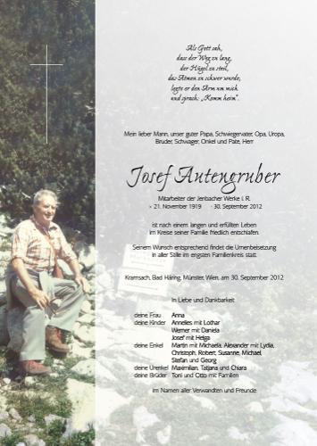 Parte von Josef Autengruber