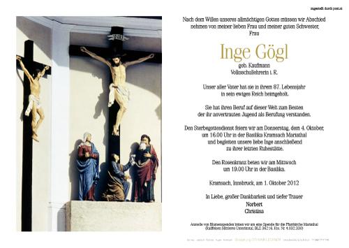 Parte von Inge Gögl