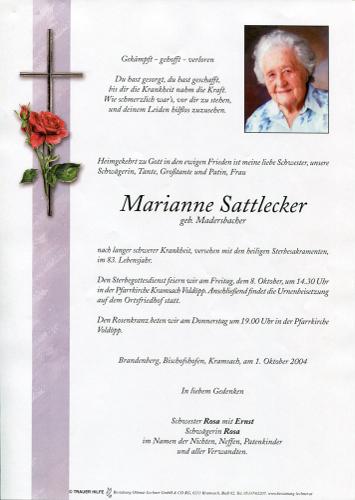 Parte von Marianne Sattlecker