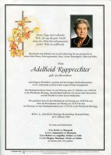 Parte von Adelheid Rupprechter