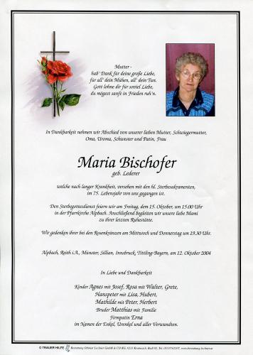 Parte von Maria Bischofer