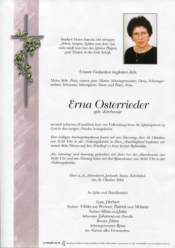 Parte von Erna Osterrieder