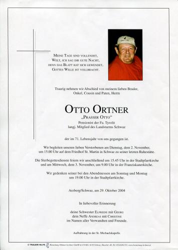 Parte von Otto Ortner