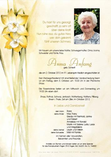 Parte von Anna Anfang