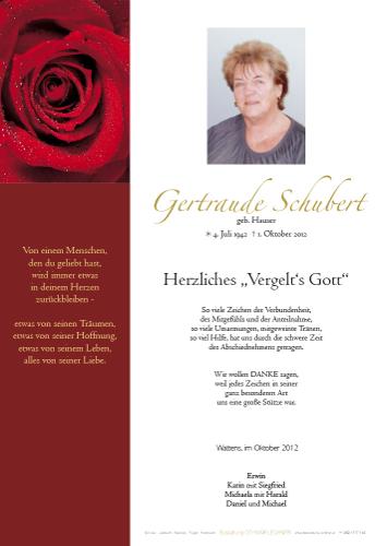 Parte von Gertraude Schubert