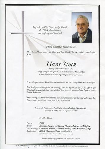 Parte von Hans Stock