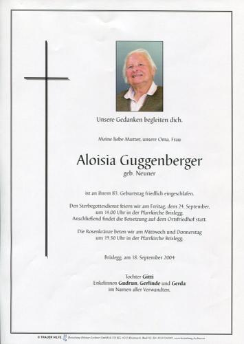 Parte von Aloisia Guggenberger