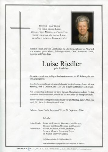 Parte von Luise Riedler