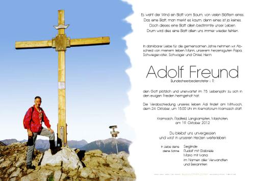 Parte von Adolf Freund
