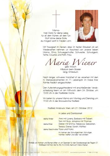 Parte von Maria Wiener