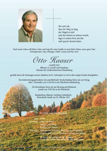 Parte von Otto Haaser