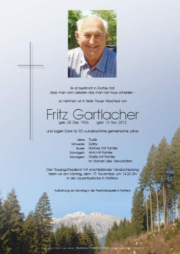 Parte von Fritz Gartlacher