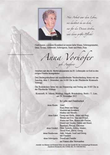Parte von Anna Vorhofer