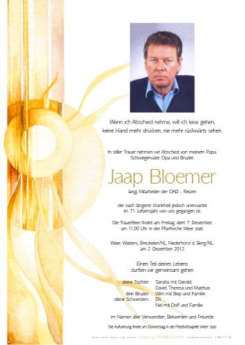 Parte von Jacob Bloemer