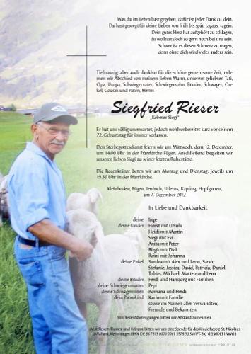 Parte von Siegfried Rieser