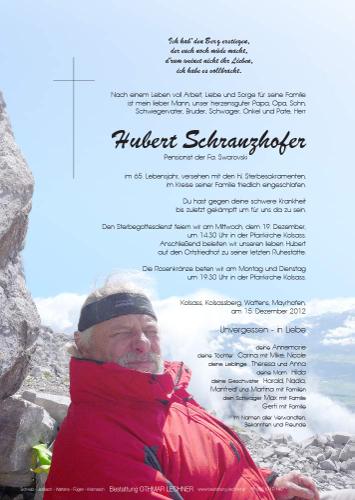 Parte von Hubert Schranzhofer