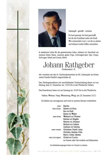 Parte von Johann Rathgeber