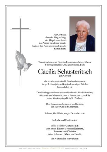 Parte von Cäcilia Schusteritsch