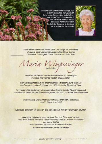 Parte von Maria Wimpissinger