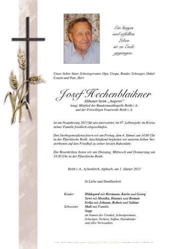 Parte von Josef Hechenblaikner