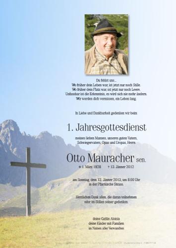 Parte von Otto Mauracher