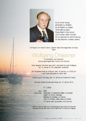 Parte von Wolfgang Draesner