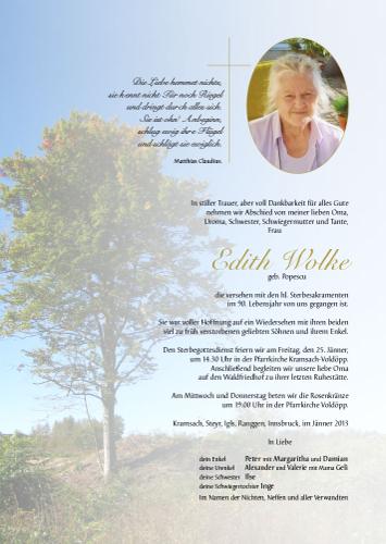 Parte von Edith Wolke