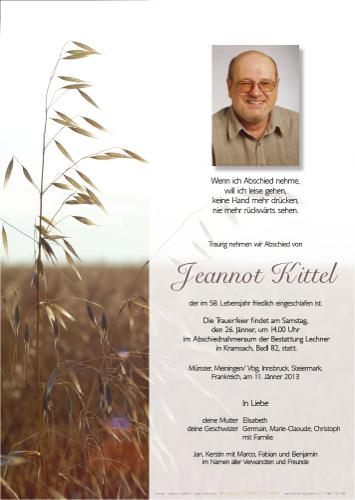 Parte von Jeannot Kittel