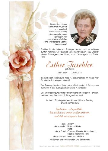 Parte von Esther Taschler