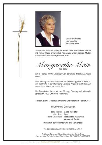 Parte von Margarethe Mair