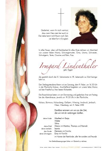 Parte von Irmgard Lindenthaler
