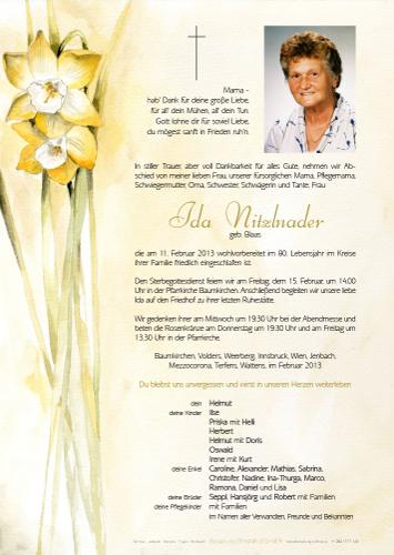 Parte von Ida Nitzlnader