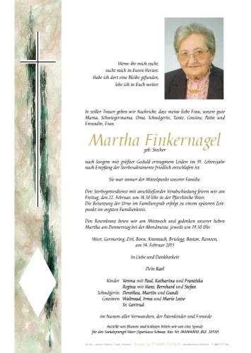 Parte von Martha Finkernagel