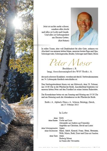 Parte von Peter Moser