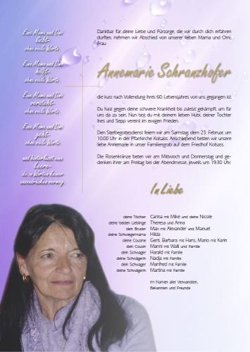 Parte von Annemarie Schranzhofer