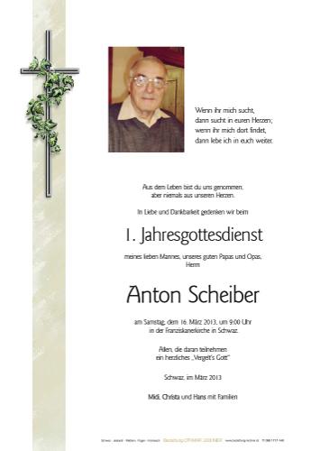 Parte von Anton Scheiber