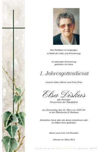 Parte von Elsa Diskus