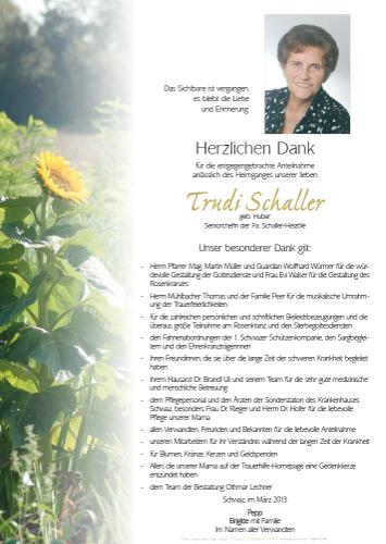 Parte von Trudi Schaller