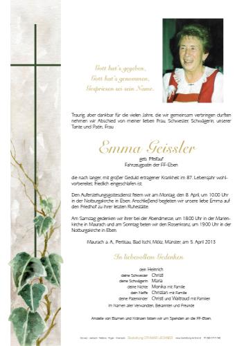 Parte von Emma Geissler