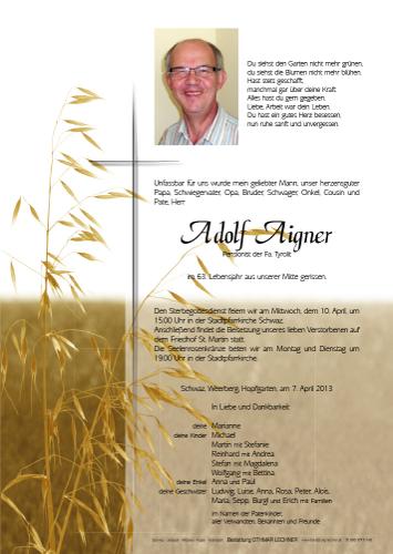 Parte von Adolf Aigner