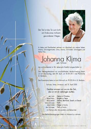 Parte von Johanna Kljma