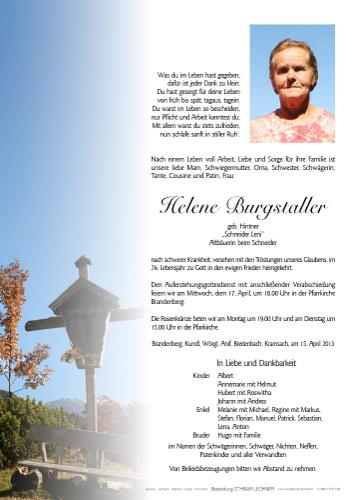 Parte von Helene Burgstaller